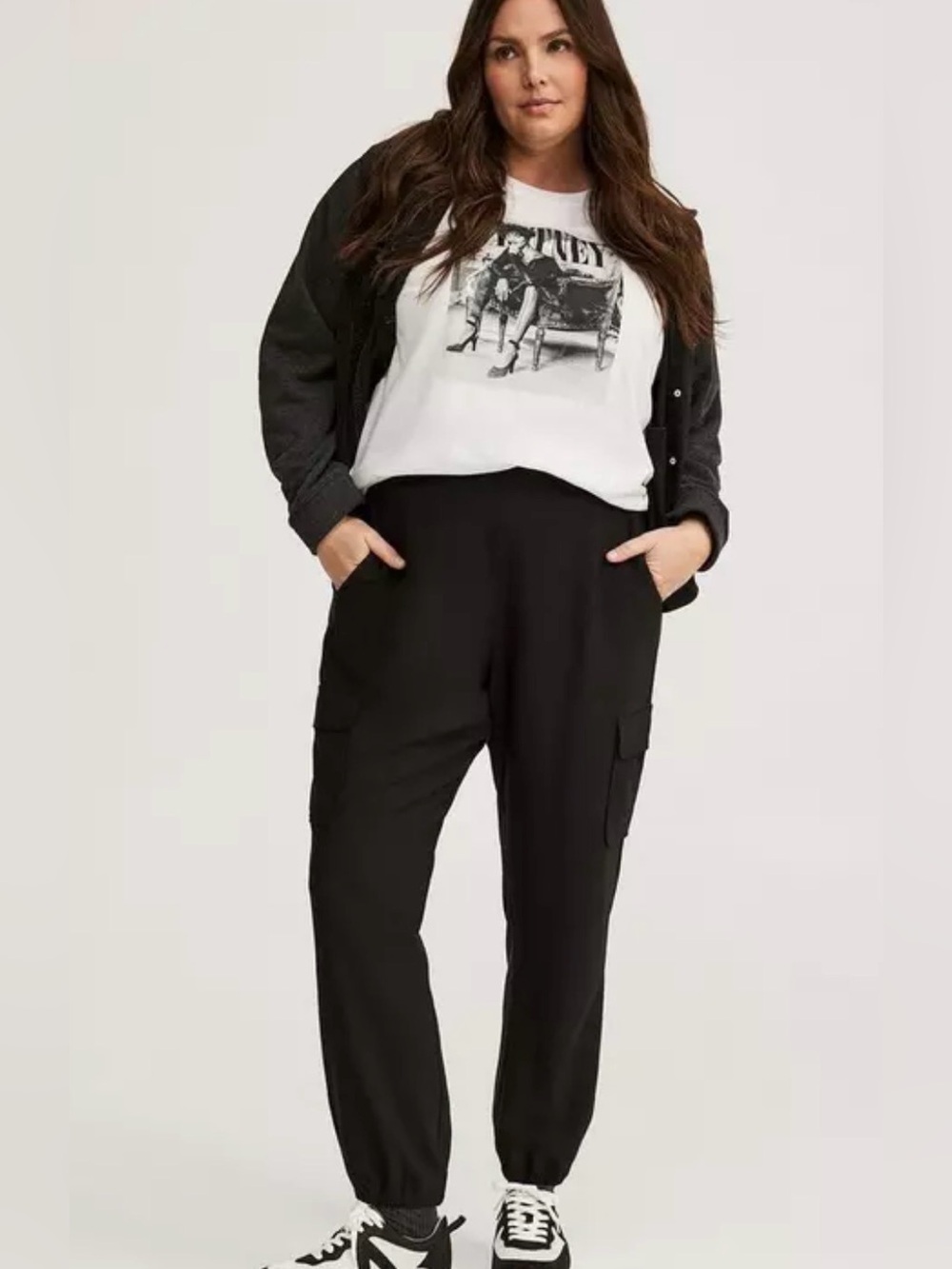 Torrid pull on jogger cargo highrise pant